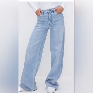 Good American Good Skate Wide Leg Jeans